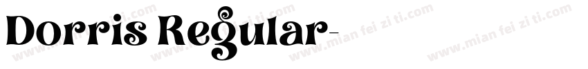 Dorris Regular字体转换